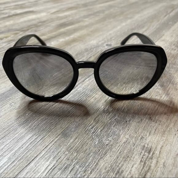 Jimmy Choo Women's Black MACE/S NS8/IC Plastic Frame Sunglasses sz 53-21-145 - Picture 11 of 12